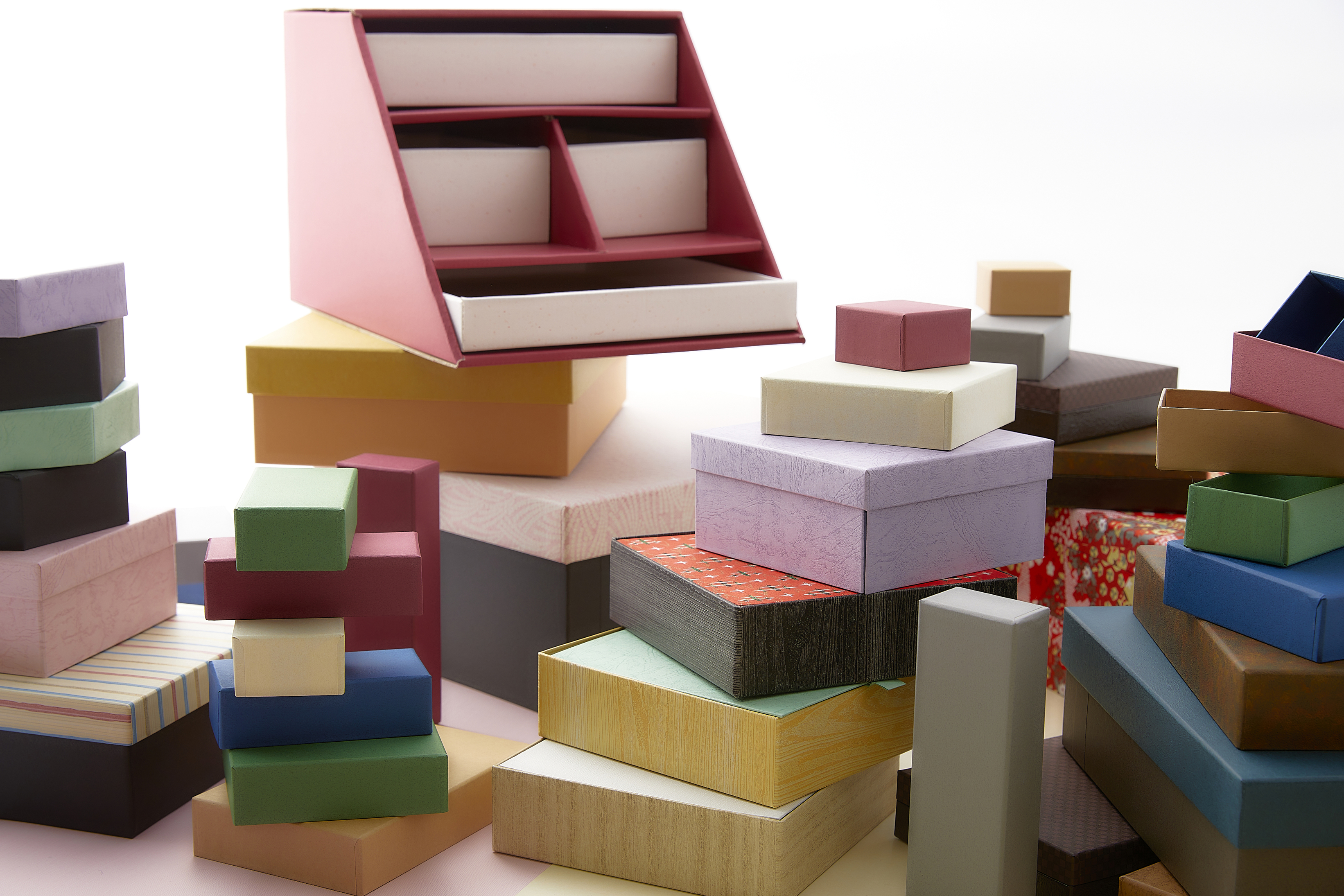 カラフルな貼箱いろいろ 摩天楼